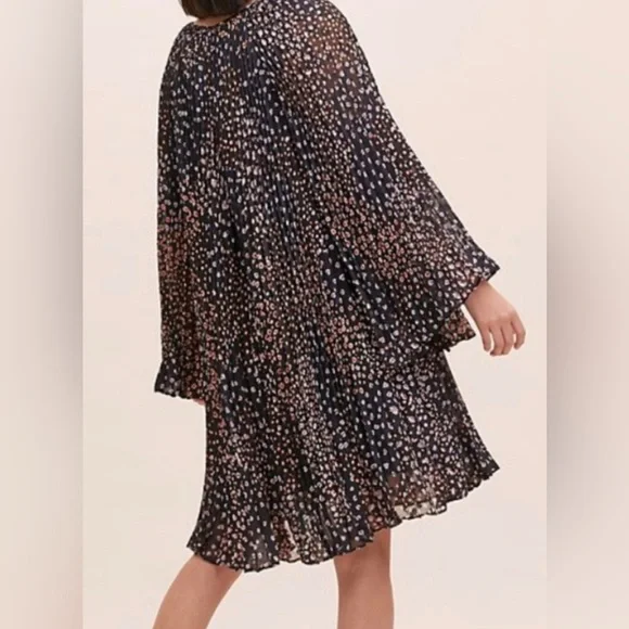 NWT Anthropologie Black and White Mini Dress - Picture 3 of 8